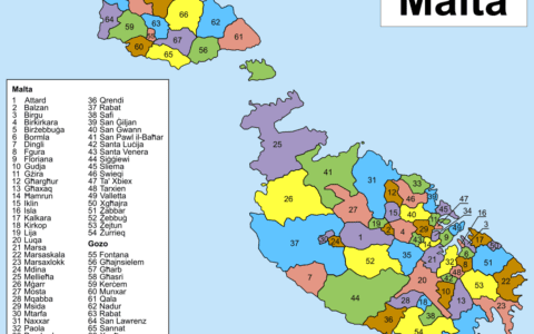 马耳他全部城市的中英文对照表及基本信息